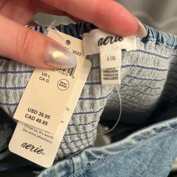 Aerie Denim Tube Top - Picture 2 of 3